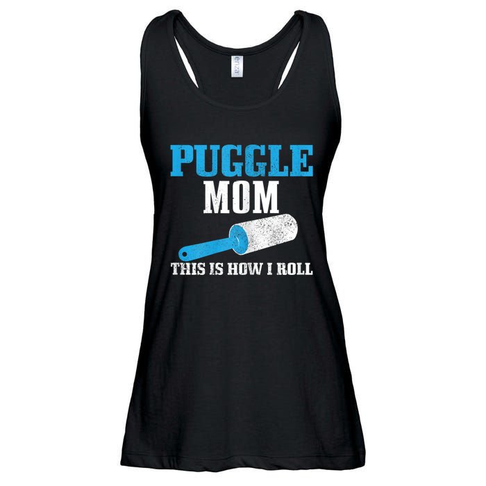 S Puggle Mom Dog Hair Funny Puggle Mama Ladies Essential Flowy Tank