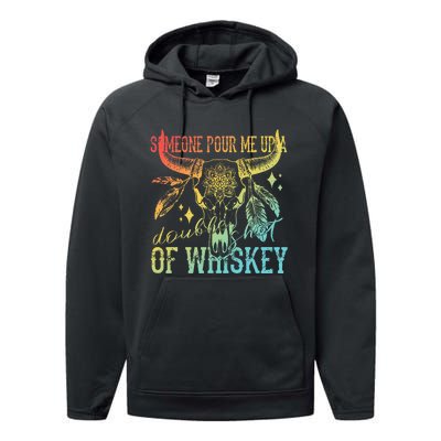 Someone Pour Me Up A Double Shot Of Whiskey Performance Fleece Hoodie