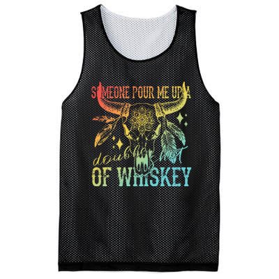 Someone Pour Me Up A Double Shot Of Whiskey Mesh Reversible Basketball Jersey Tank