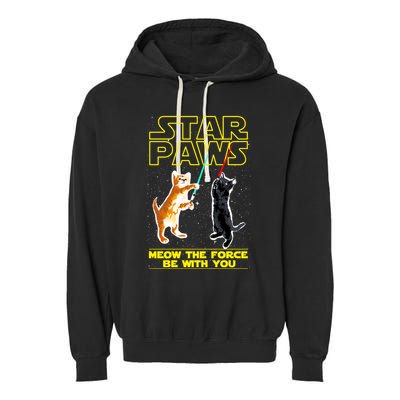 Star Paws Meow The Force Be With You Garment-Dyed Fleece Hoodie