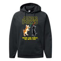 Star Paws Meow The Force Be With You Performance Fleece Hoodie