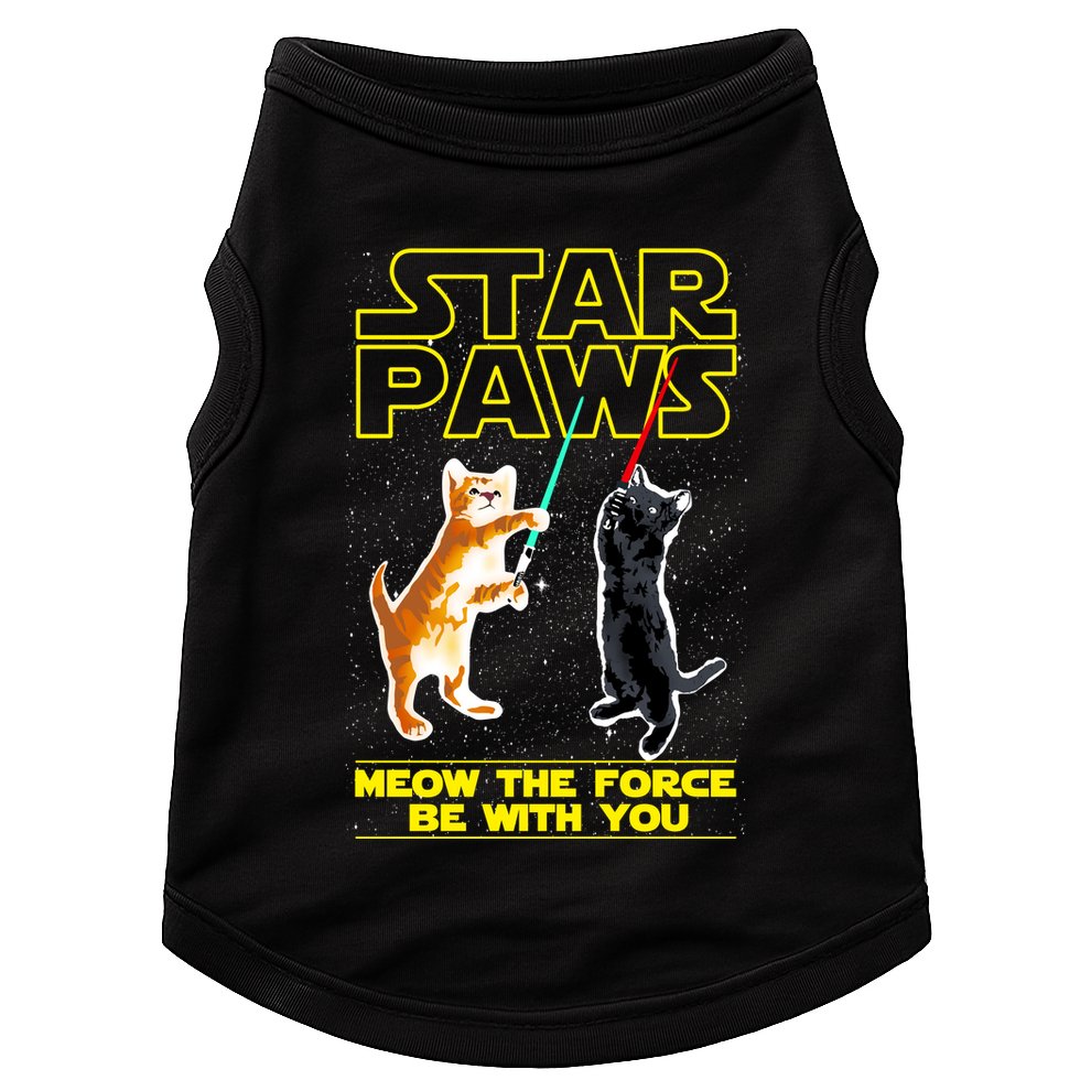 Star Paws Meow The Force Be With You Doggie Tank