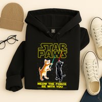 Star Paws Meow The Force Be With You Hoodie