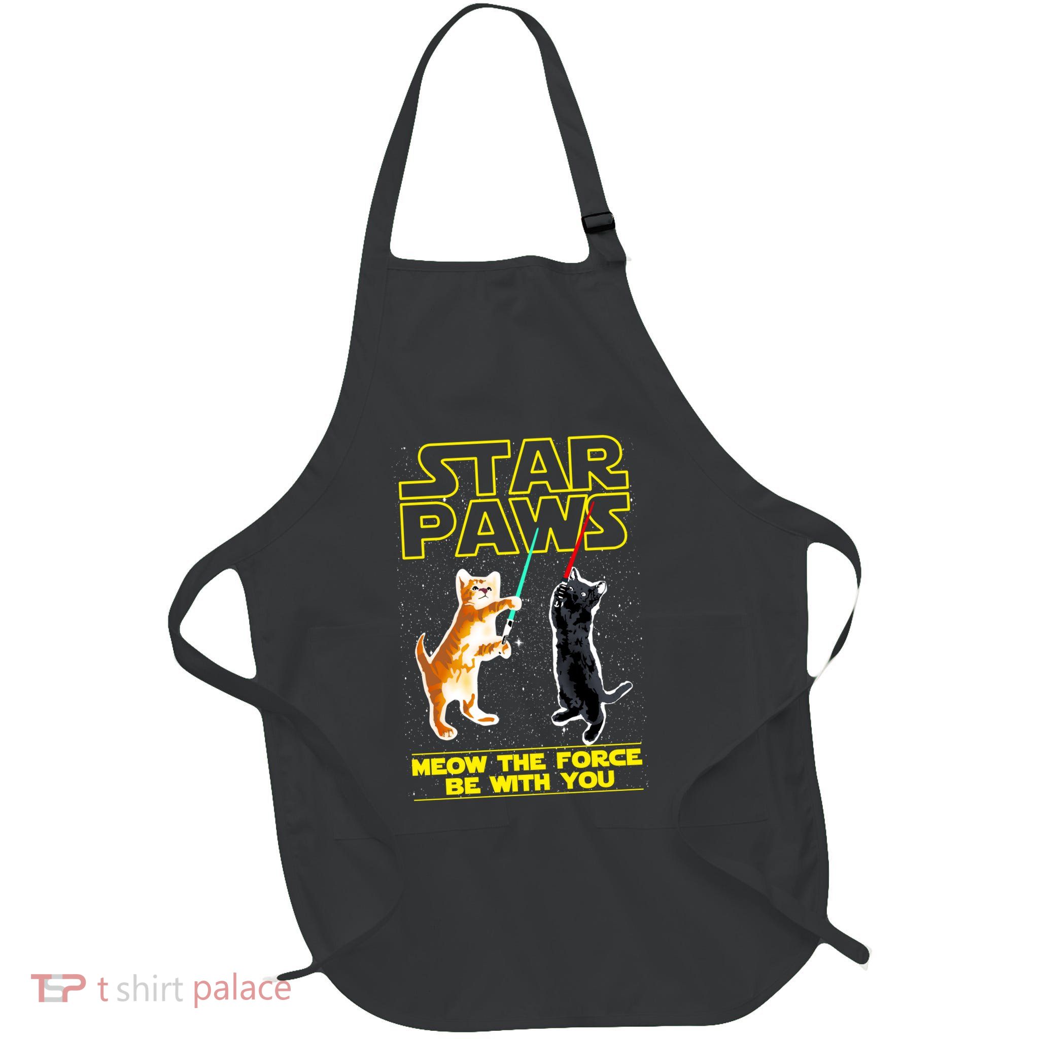 Star Paws Meow The Force Be With You Apron