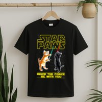 Star Paws Meow The Force Be With You T-Shirt