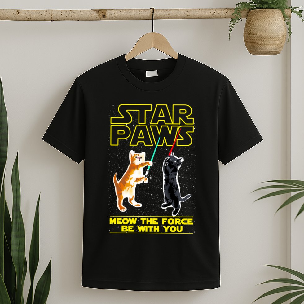 Star Paws Meow The Force Be With You T-Shirt