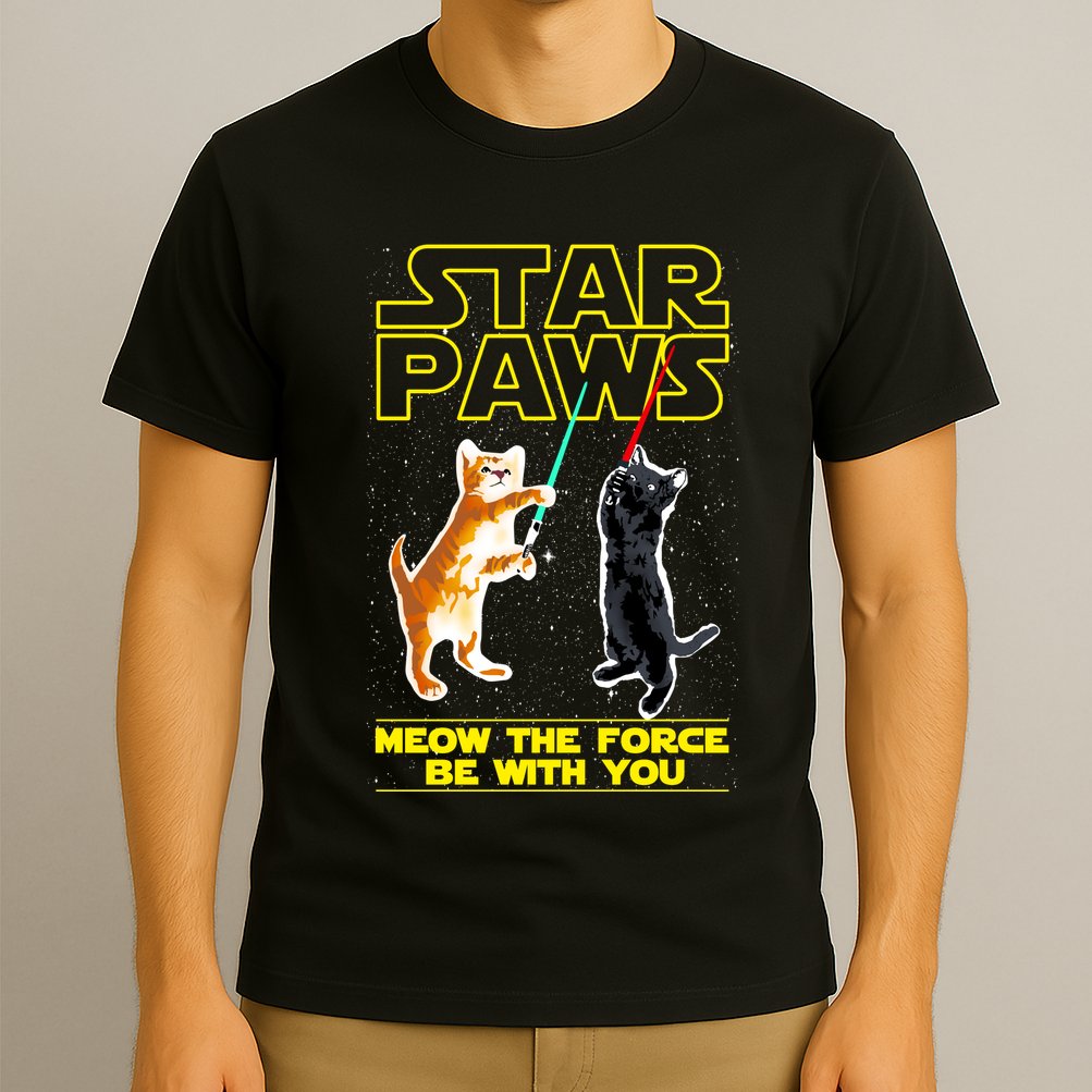 Star Paws Meow The Force Be With You T-Shirt
