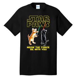 Star Paws Meow The Force Be With You Tall T-Shirt