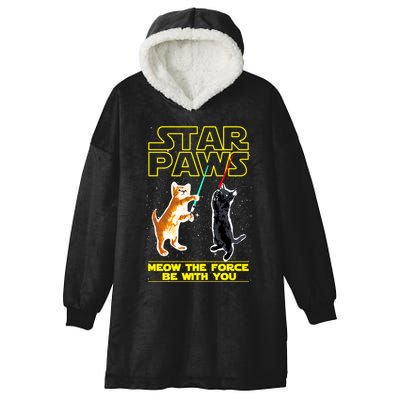 Star Paws Meow The Force Be With You Hooded Wearable Blanket