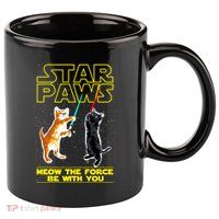 Star Paws Meow The Force Be With You 11oz C Handle Ceramic Mug