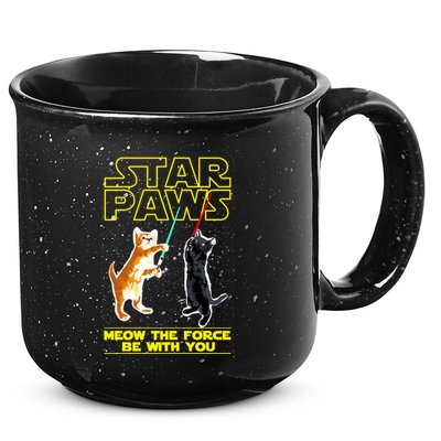 Star Paws Meow The Force Be With You 15oz Campfire Ceramic Mug