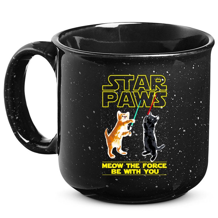 Star Paws Meow The Force Be With You 15oz Campfire Ceramic Mug