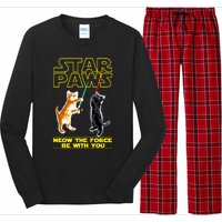 Star Paws Meow The Force Be With You Long Sleeve Pajama Set