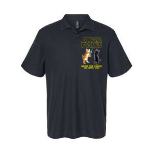 Star Paws Meow The Force Be With You Softstyle Adult Sport Polo