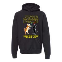 Star Paws Meow The Force Be With You Premium Hoodie