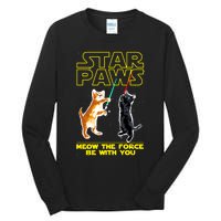 Star Paws Meow The Force Be With You Tall Long Sleeve T-Shirt