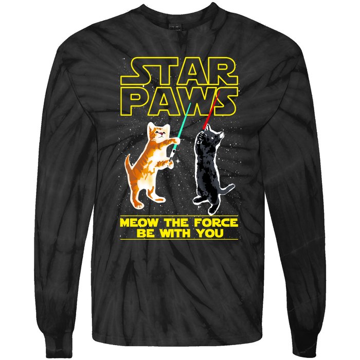 Star Paws Meow The Force Be With You Tie-Dye Long Sleeve Shirt