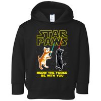 Star Paws Meow The Force Be With You Toddler Hoodie
