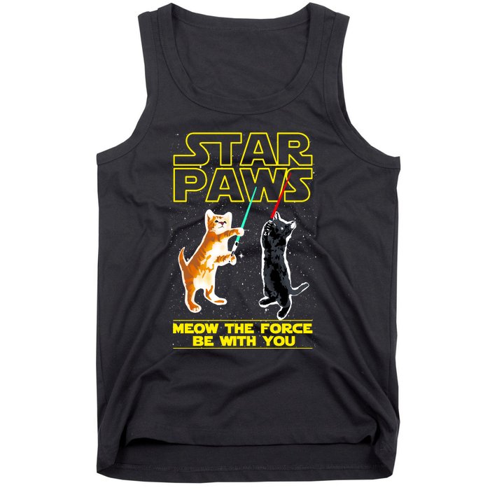 Star Paws Meow The Force Be With You Tank Top