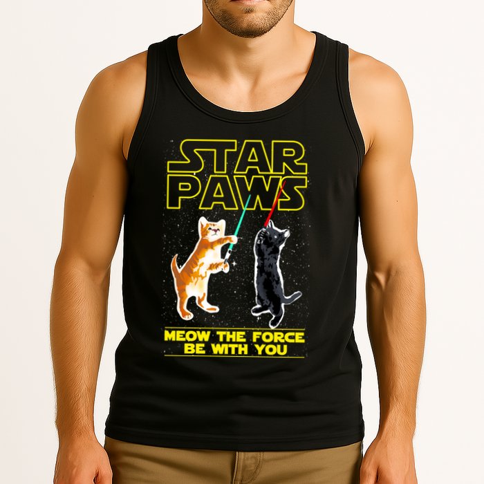 Star Paws Meow The Force Be With You Tank Top