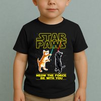Star Paws Meow The Force Be With You Toddler T-Shirt