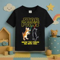 Star Paws Meow The Force Be With You Toddler T-Shirt