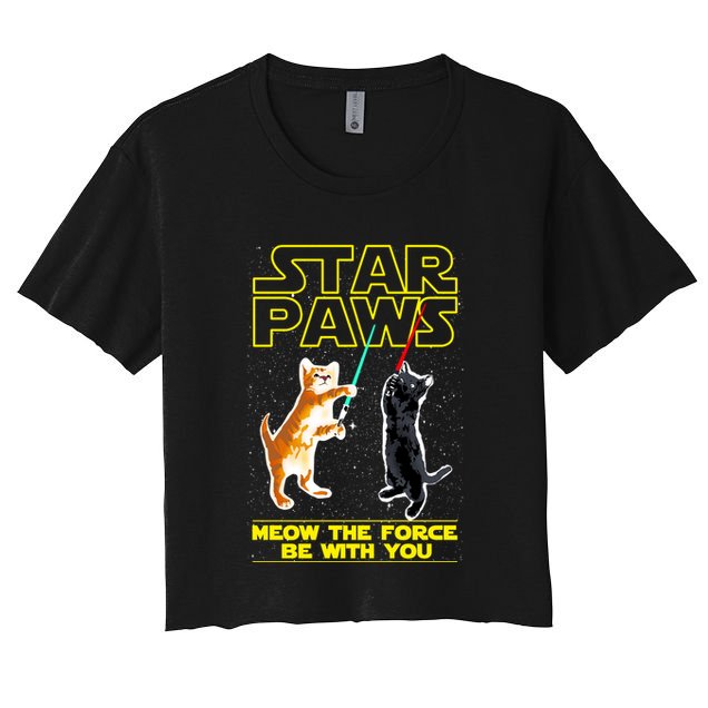 Star Paws Meow The Force Be With You Crop Top