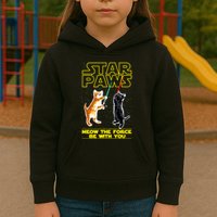 Star Paws Meow The Force Be With You Kids Hoodie
