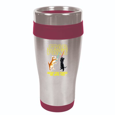 Star Paws Meow The Force Be With You 16oz Travel Tumbler