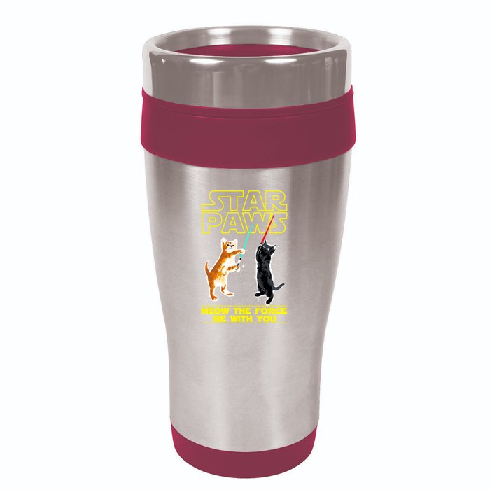 Star Paws Meow The Force Be With You 16oz Travel Tumbler