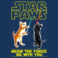 Star Paws Meow The Force Be With You Infant Baby Jersey Bodysuit