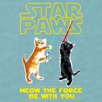 Star Paws Meow The Force Be With You Sueded Cloud Jersey T-Shirt
