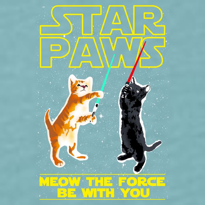 Star Paws Meow The Force Be With You Sueded Cloud Jersey T-Shirt