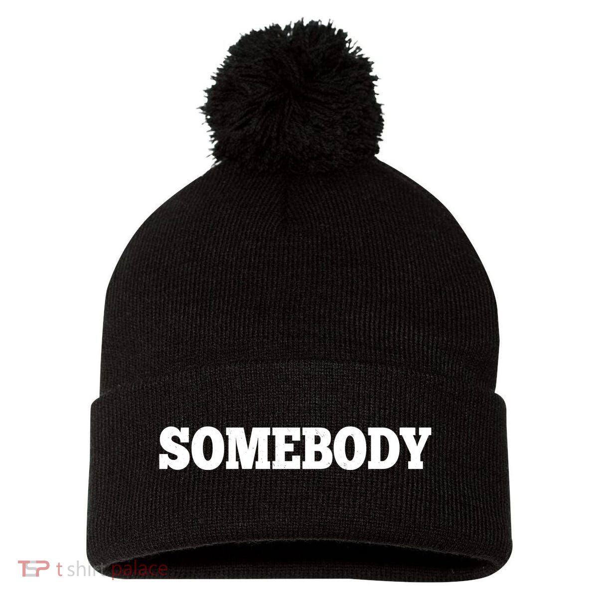 Somebodys Problem Matching Couple Family Shirt Pom Pom 12in Knit Beanie