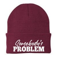 Somebodys Problem Matching Couple Family Shirt Beanie