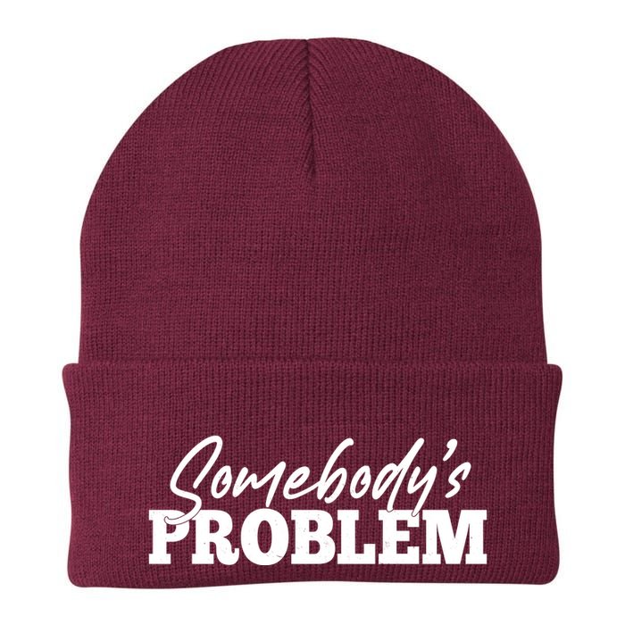 Somebodys Problem Matching Couple Family Shirt Beanie