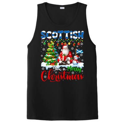 Scottish Proud Merry Christmas Tree Santa Funny Family Gift PosiCharge Competitor Tank