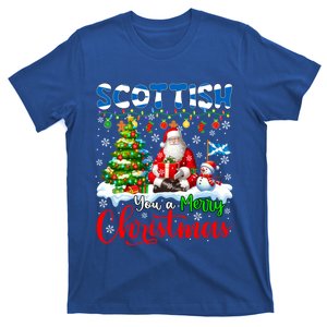 Scottish Proud Merry Christmas Tree Santa Funny Family Gift T-Shirt