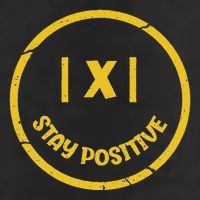 Stay Positive Math Teacher Mathematician Avoid Negativity Garment-Dyed Fleece Hoodie