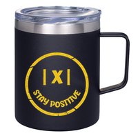 Stay Positive Math Teacher Mathematician Avoid Negativity 12oz Stainless Steel Coffee Mug