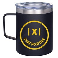 Stay Positive Math Teacher Mathematician Avoid Negativity 12oz Stainless Steel Coffee Mug