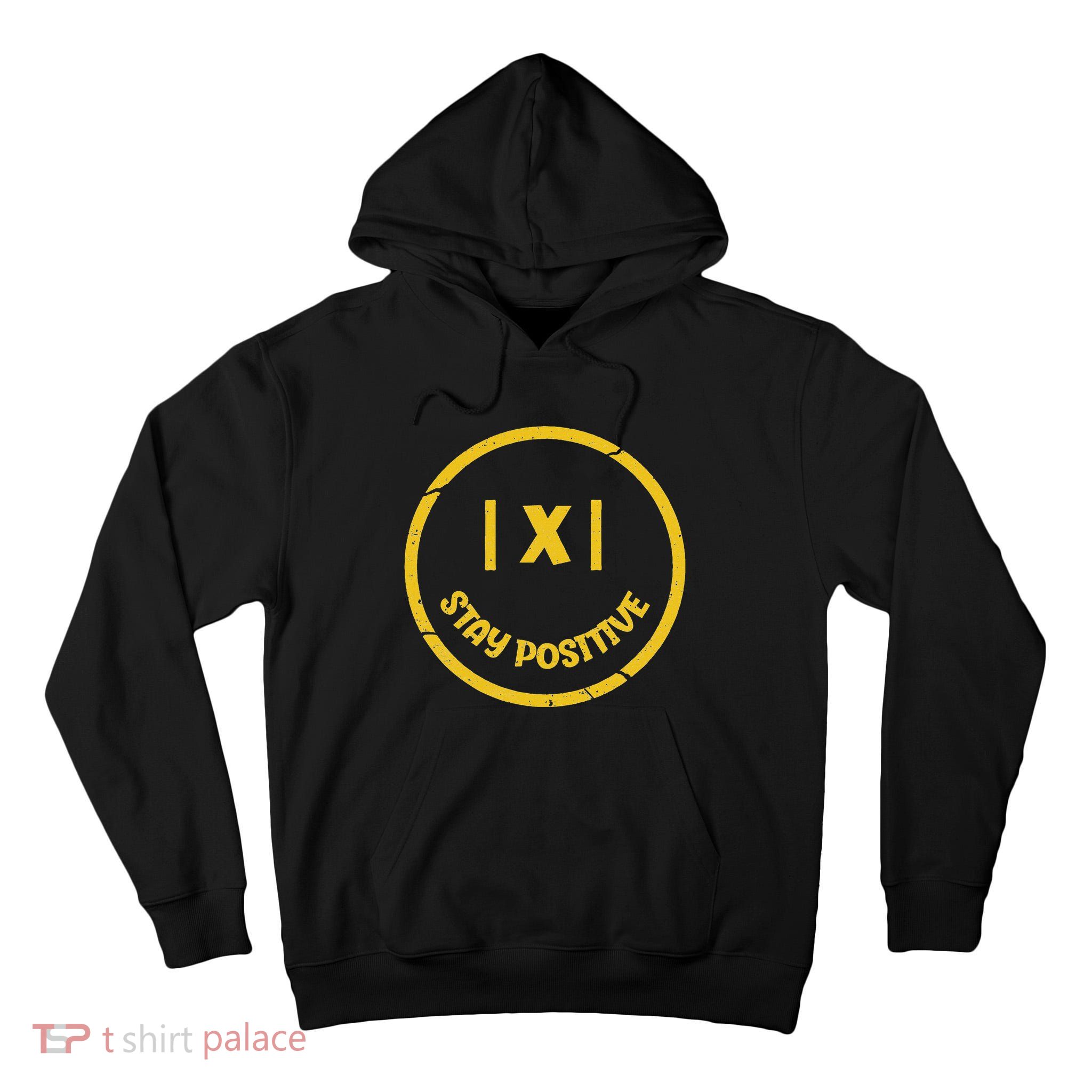 Stay Positive Math Teacher Mathematician Avoid Negativity Tall Hoodie