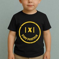 Stay Positive Math Teacher Mathematician Avoid Negativity Toddler T-Shirt