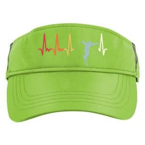 Ski Pulse Mountain Winter Sports Skier Skiing Heartbeat Gift Adult Drive Performance Visor