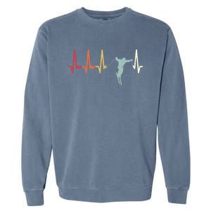 Ski Pulse Mountain Winter Sports Skier Skiing Heartbeat Gift Garment-Dyed Sweatshirt