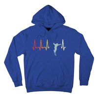 Ski Pulse Mountain Winter Sports Skier Skiing Heartbeat Gift Hoodie