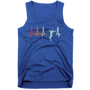 Ski Pulse Mountain Winter Sports Skier Skiing Heartbeat Gift Tank Top