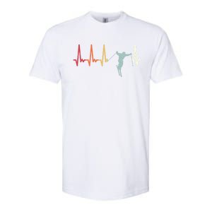 Ski Pulse Mountain Winter Sports Skier Skiing Heartbeat Gift Softstyle CVC T-Shirt