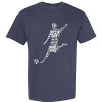 Soccer Player Men Boy Garment-Dyed Heavyweight T-Shirt