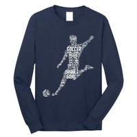 Soccer Player Men Boy Long Sleeve Shirt